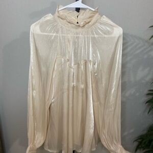 Elegant Cream Women's Top